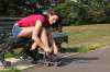 Foto: Frau mit Inline-Skates